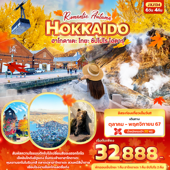 Romantic Autumn HOKKAIDO 6วัน 4คืน